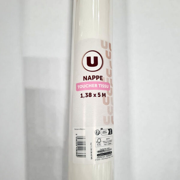 Nappe Blanche tissu U 1,38x5m