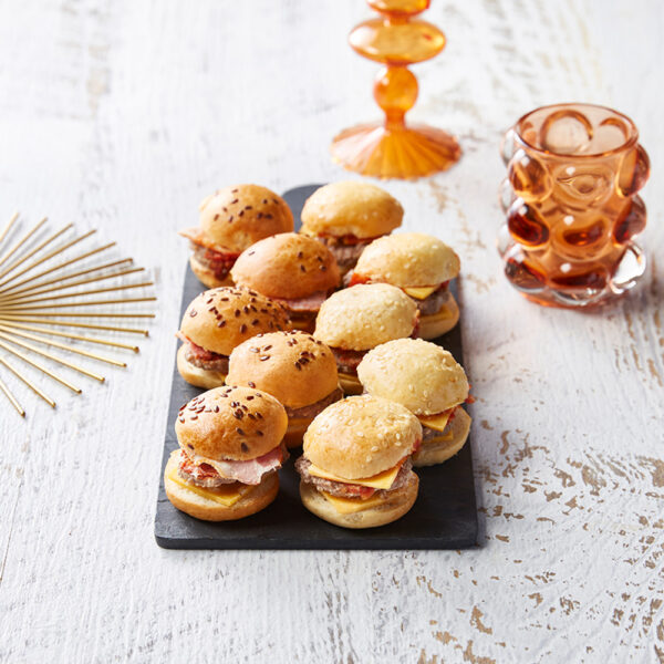 Duo mini burger charolais/bacon - 10 pièces