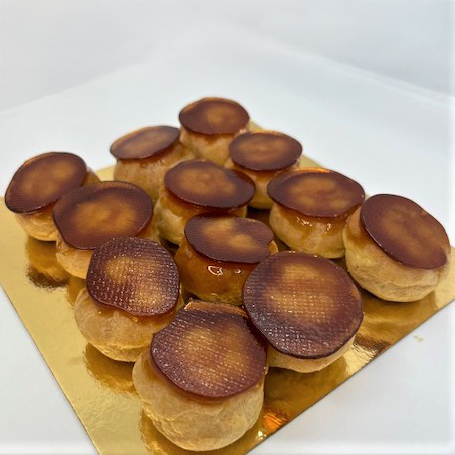 Mini choux caramel - 12 pièces